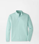 PETER MILLAR OUTERWEAR - 1 - 4 ZIP FRESH MINT / L PERTH SUGAR STRIPE 1/4 ZIP
