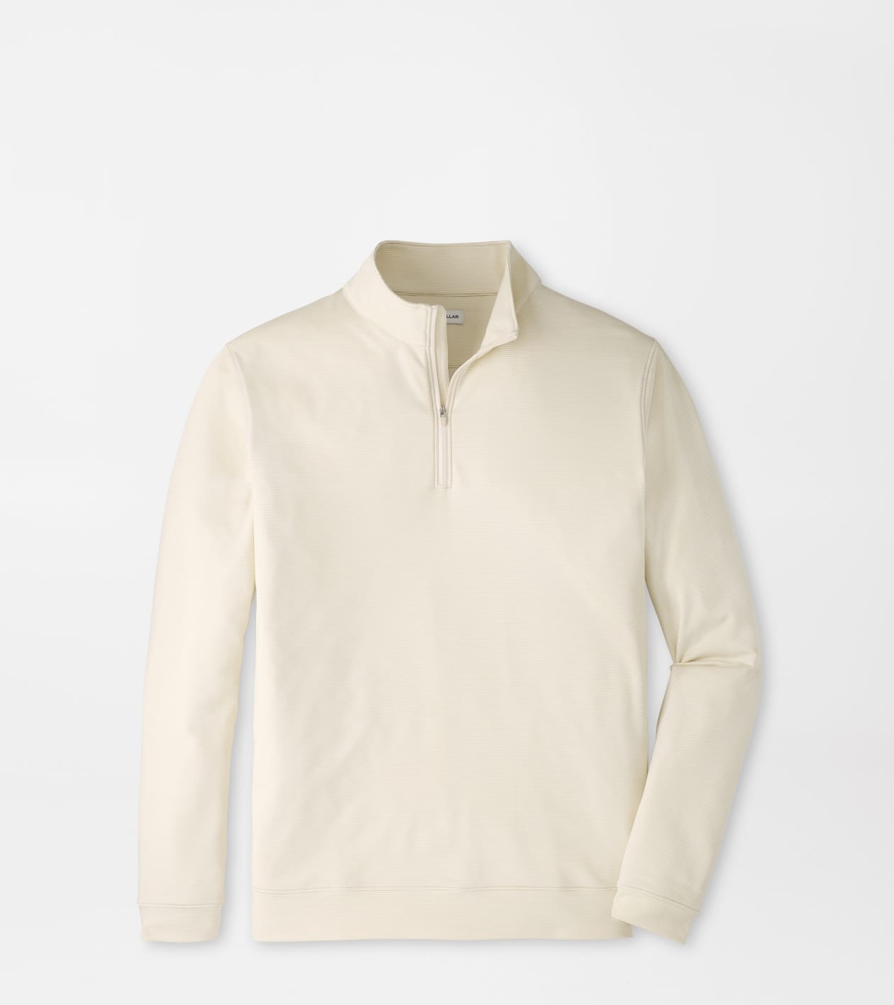 PETER MILLAR OUTERWEAR - 1 - 4 ZIP STONE / S PERTH SUGAR STRIPE 1/4 ZIP