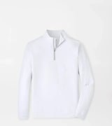 PETER MILLAR OUTERWEAR - 1 - 4 ZIP WHITE / M PERTH BASKETWEAVE PERFORMANCE