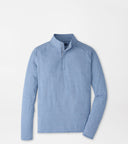 PETER MILLAR OUTERWEAR - 1 - 4 ZIP WINDY BLUE / XL STEALTH STRIPE PERFORMANCE QUARTER ZIP