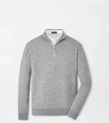 PETER MILLAR OUTERWEAR - 14 ZIP GALE GREY / L EXCURSIONIST FLEX 1/4 ZIP