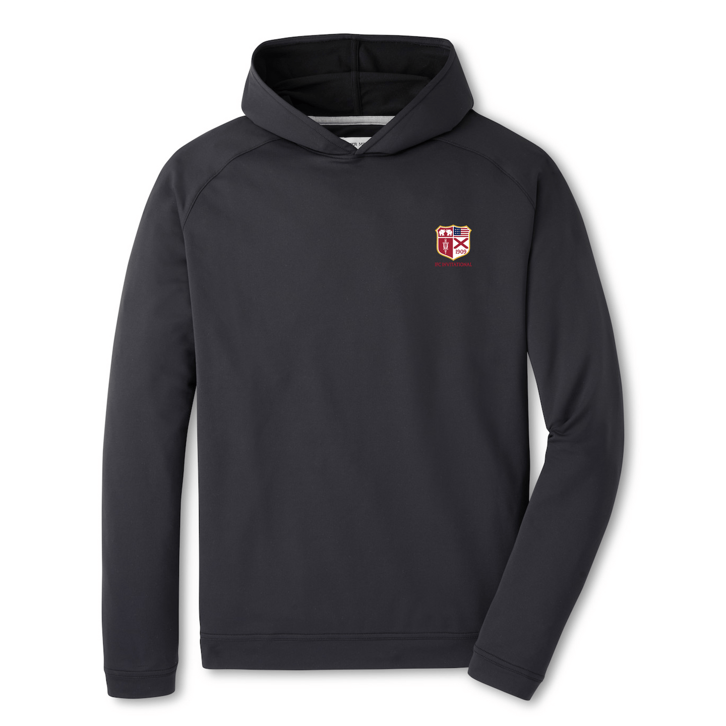 PETER MILLAR OUTERWEAR - HOODIE BLACK / S IFC INVITATIONAL PINE PERFORMANCE HOODIE