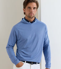 PETER MILLAR OUTERWEAR - HOODIE Pine Houndstooth Performance Hoodie