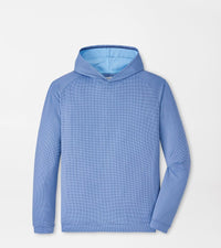 PETER MILLAR OUTERWEAR - HOODIE SPORT NAVY / M Pine Houndstooth Performance Hoodie