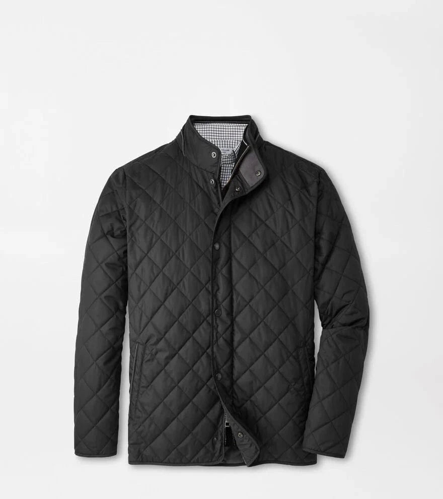 PETER MILLAR OUTERWEAR - JACKET BLACK / XL SUFFOLK COAT