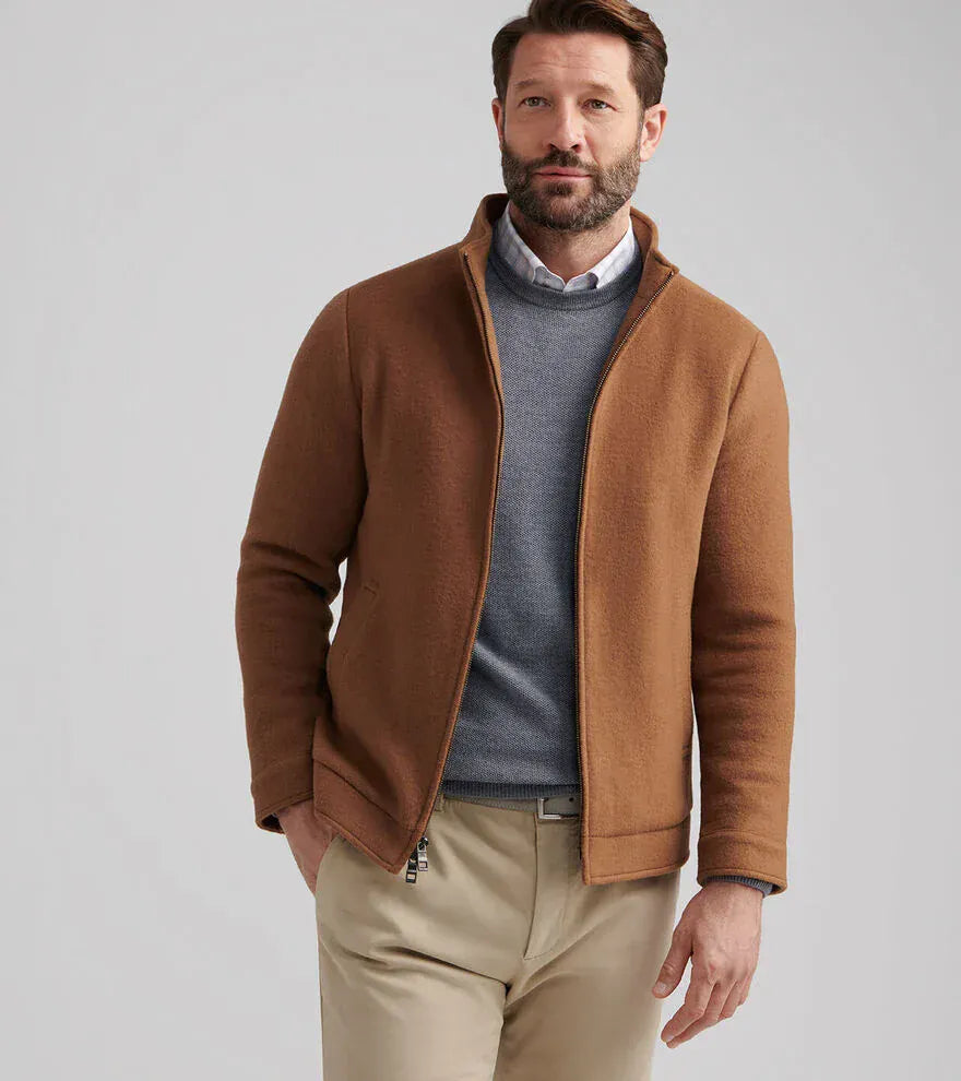 PETER MILLAR OUTERWEAR - JACKET CROWN FLEX MERINO BOMBER