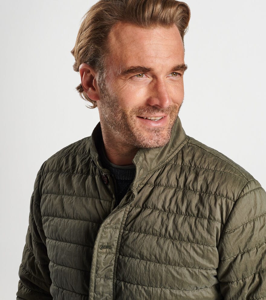PETER MILLAR OUTERWEAR - JACKET GREENWICH GARMENT-DYED BOMBER