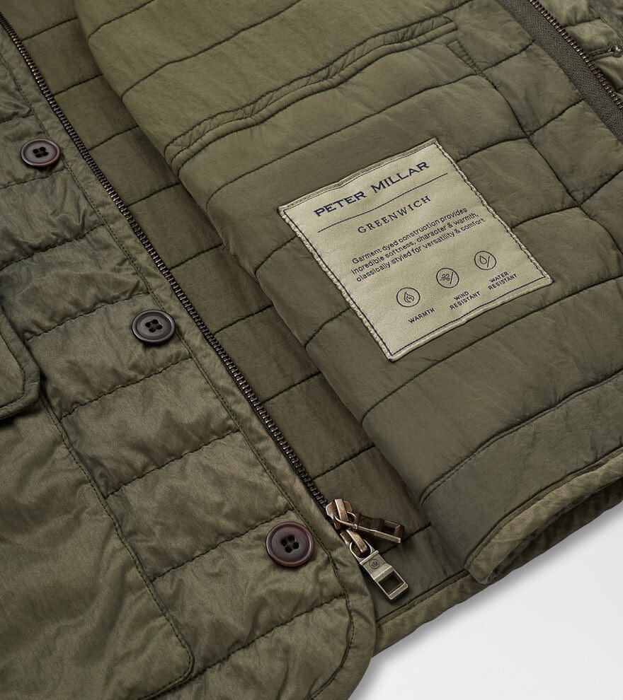 PETER MILLAR OUTERWEAR - JACKET GREENWICH GARMENT-DYED BOMBER
