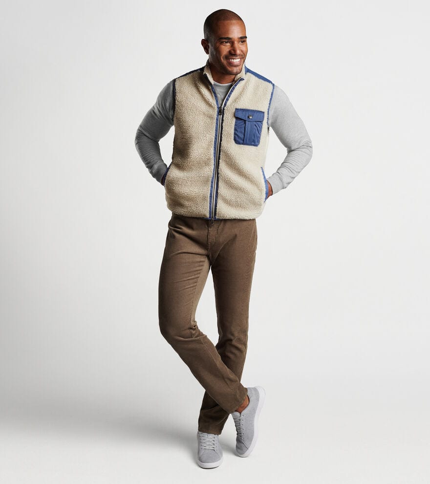 PETER MILLAR OUTERWEAR - VEST AUTUMN PILE FLEECE VEST