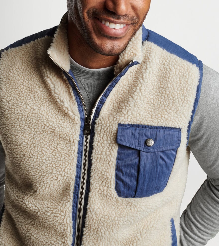 PETER MILLAR OUTERWEAR - VEST AUTUMN PILE FLEECE VEST