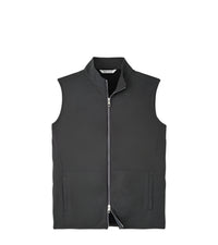PETER MILLAR OUTERWEAR - VEST IRON / M CROWN FLEECE FULL ZIP