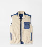 PETER MILLAR OUTERWEAR - VEST SANDSTONE / M AUTUMN PILE FLEECE VEST