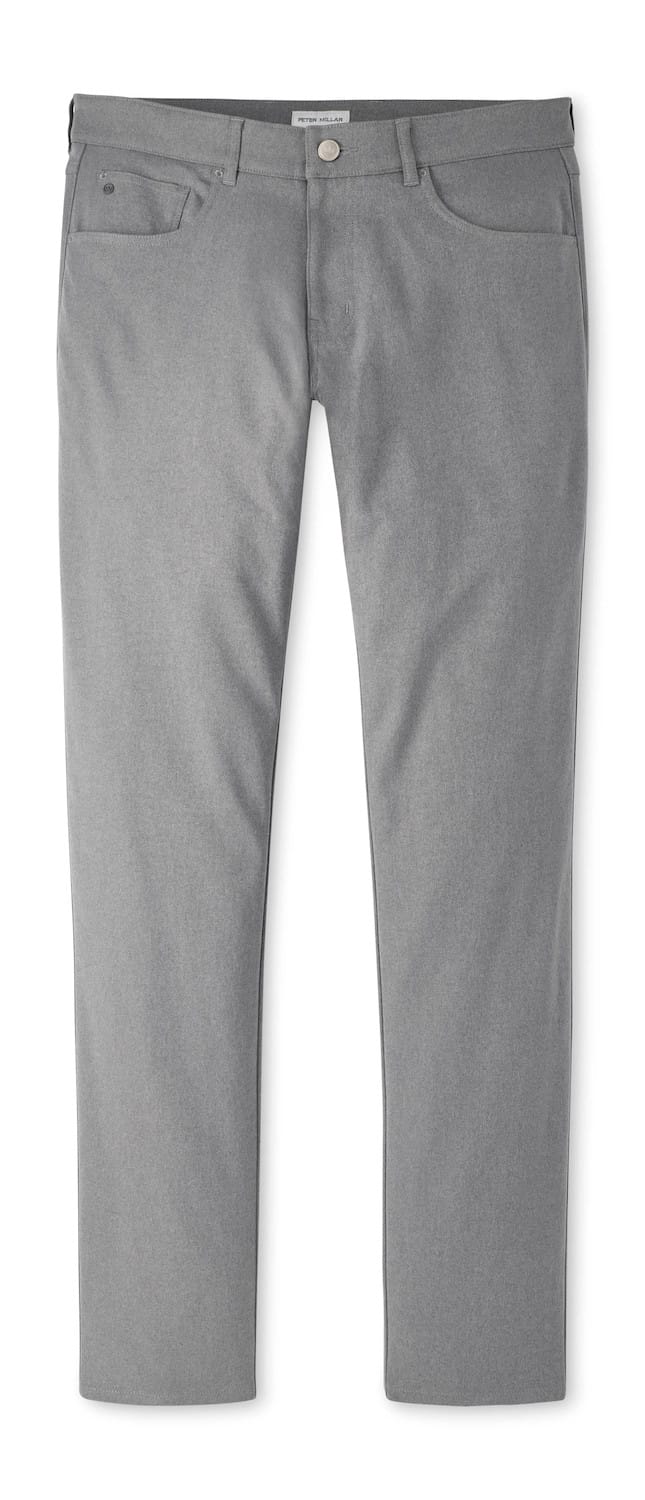 PETER MILLAR PANTS - FIVE POCKET SMOKE / 40X32 EB66 MELANGE PERFORMANCE