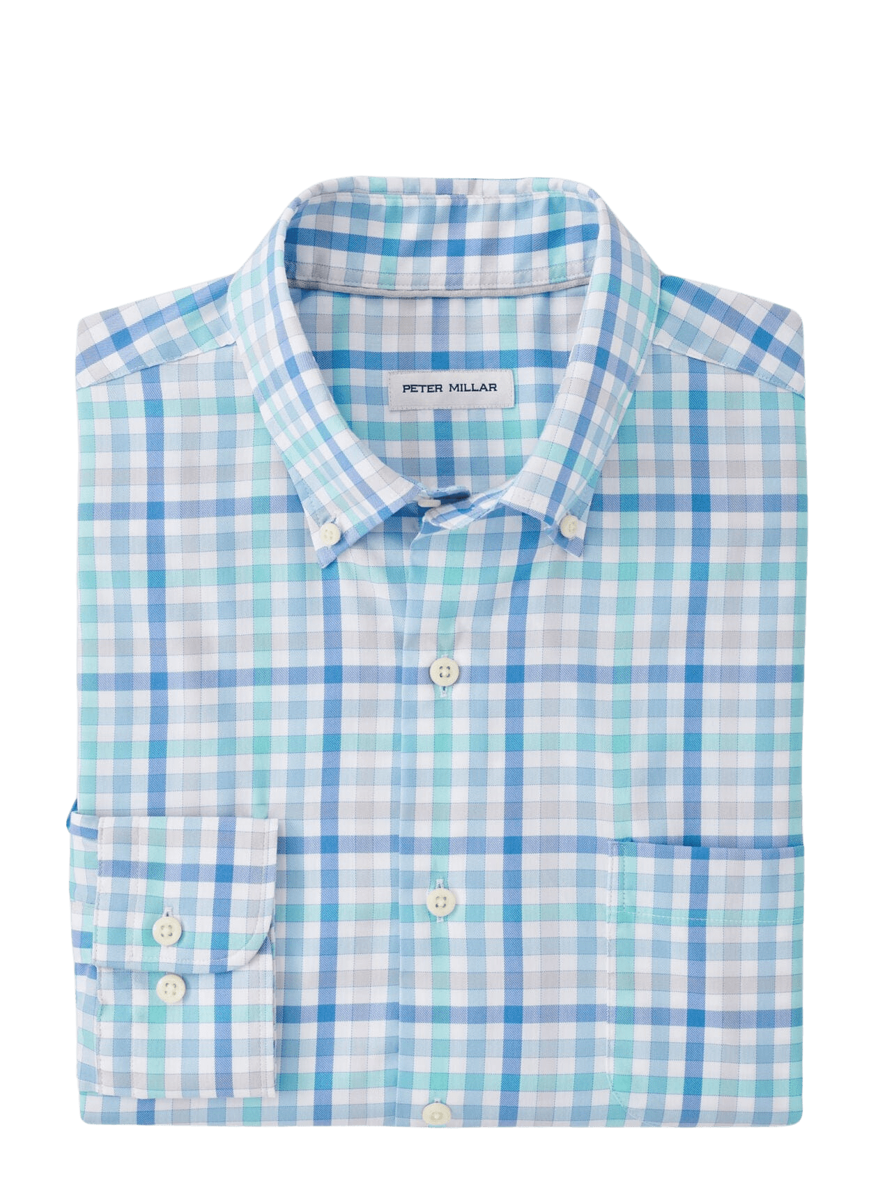 PETER MILLAR SHIRTS - DRESS MARITIME / S WALKER COTTON-STRETCH SPORT SHIRT