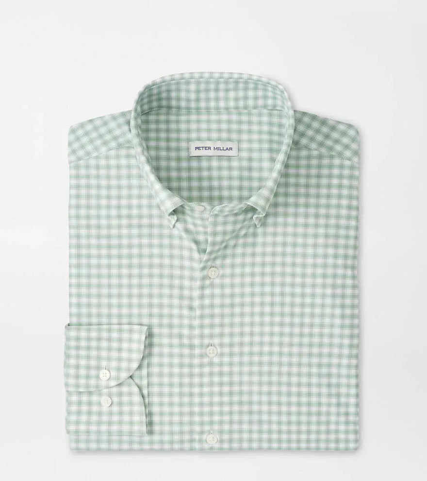PETER MILLAR SHIRTS - L - S SPORT GRANDVIEW / M LEWIS PERFORMANCE TWILL
