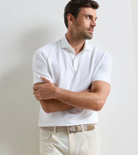 PETER MILLAR SHIRTS - POLO ALBATROSS COTTON BLEND PIQUE