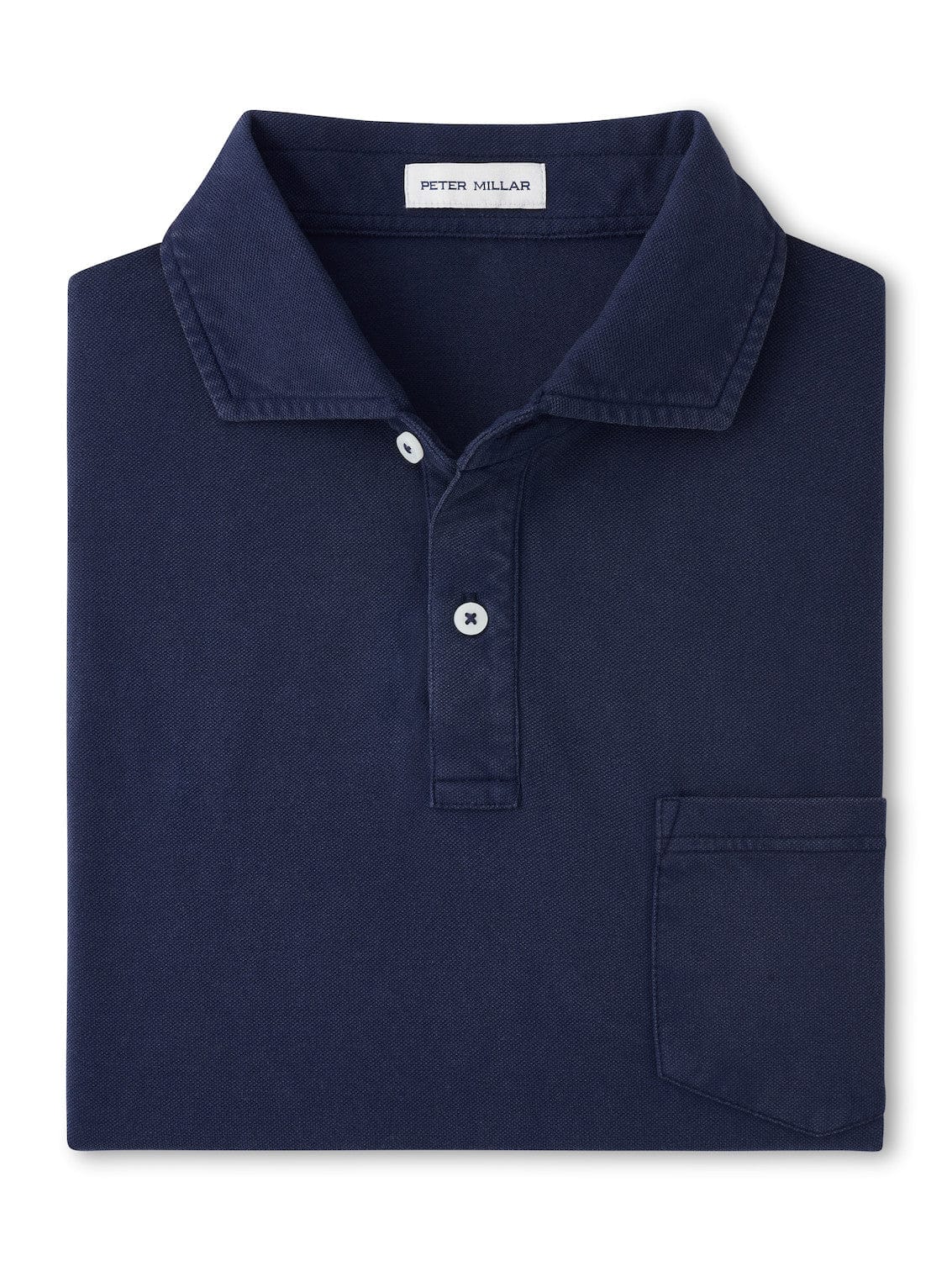 PETER MILLAR SHIRTS - POLO ATLANTIC BLUE / M EVERYDAY PIQUE SS POLO