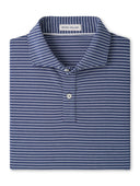 PETER MILLAR SHIRTS - POLO BALI BLUE / M ETC STRIPE PERFORMANCE POLO