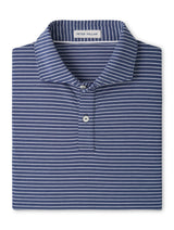PETER MILLAR SHIRTS - POLO BALI BLUE / M ETC STRIPE PERFORMANCE POLO