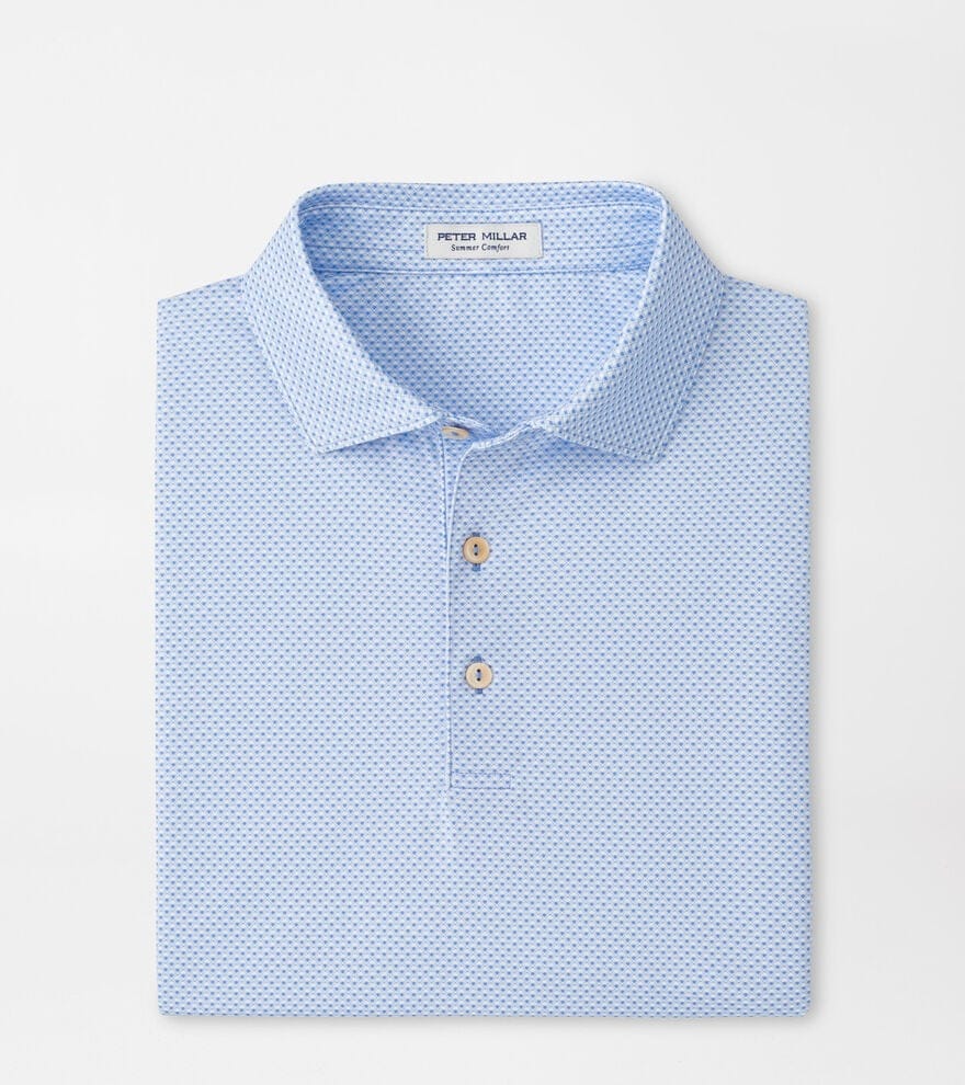 PETER MILLAR SHIRTS - POLO BLUE BIRD / M MEDINA PERFORMANCE JERSEY POLO