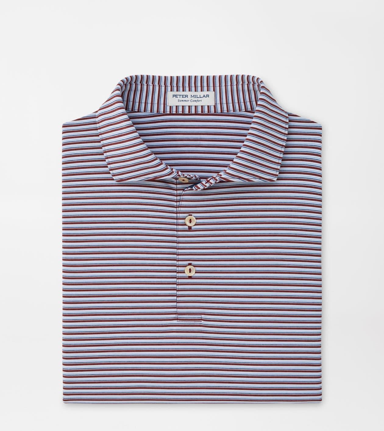 PETER MILLAR SHIRTS - POLO BORDEAUX / M BROOKS PERFORMANCE JERSEY POLO