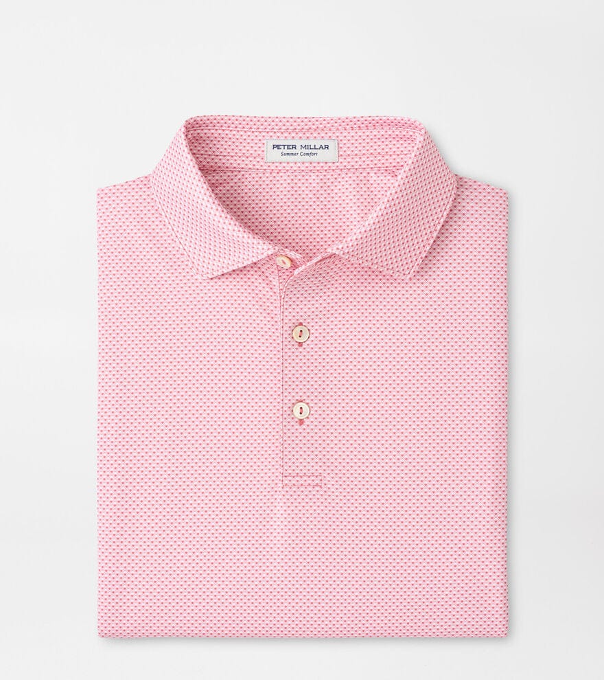 PETER MILLAR SHIRTS - POLO CHILI RED / L MEDINA PERFORMANCE JERSEY POLO