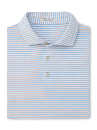 PETER MILLAR SHIRTS - POLO COTTAGE BLUE / M BROOKS PERFORMANCE POLO