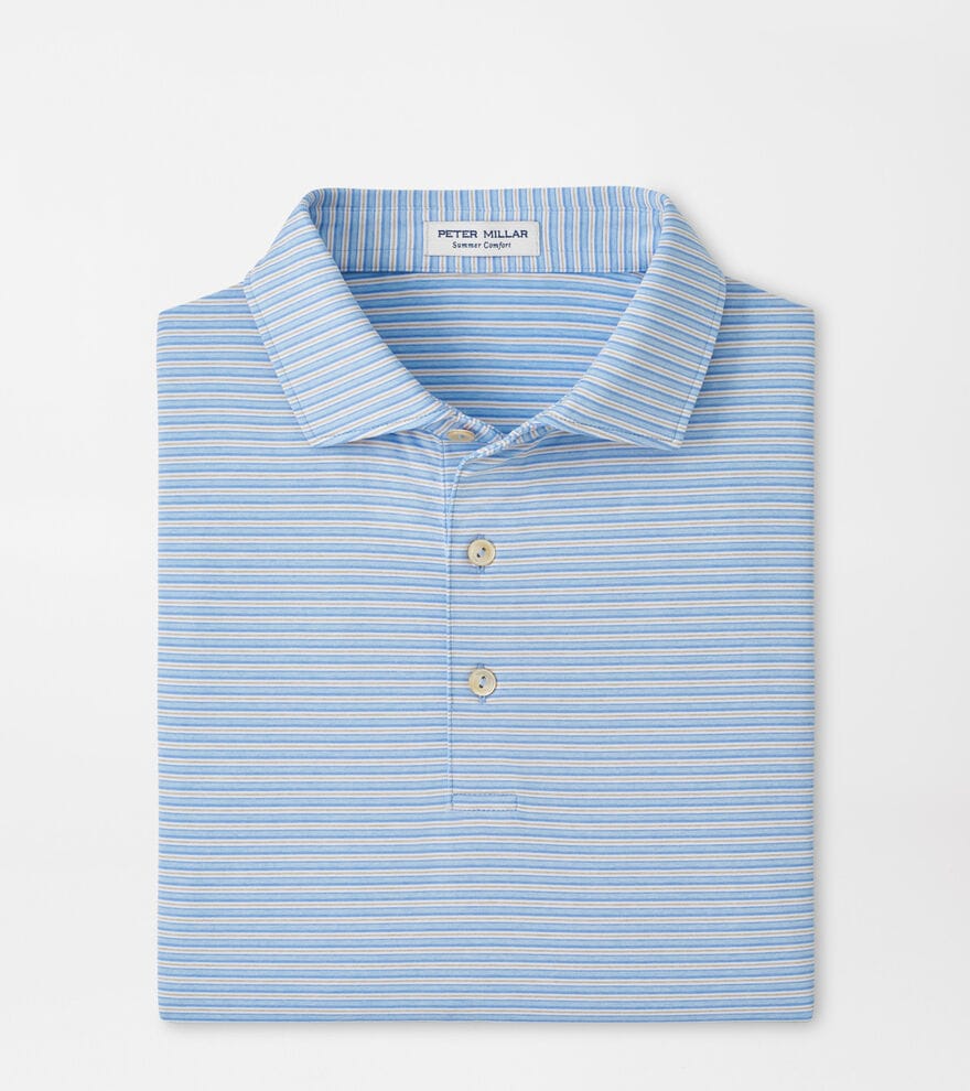 PETER MILLAR SHIRTS - POLO COTTAGE BLUE / M OWENS PERFORMANCE JERSEY POLO