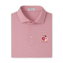PETER MILLAR SHIRTS - POLO CRIMSON / S IFC INVITATIONAL JUBILEE STRIPE STRETCH JERSEY