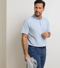 PETER MILLAR SHIRTS - POLO CROWN FLEX COTTON SS POLO - CALVERT STRIPE