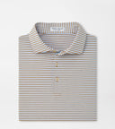 PETER MILLAR SHIRTS - POLO DARK AMBER / S BROOKS PERFORMANCE JERSEY POLO