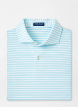 PETER MILLAR SHIRTS - POLO ICED AQUA / M ALBATROSS COTTON BLEND PIQUE POLO