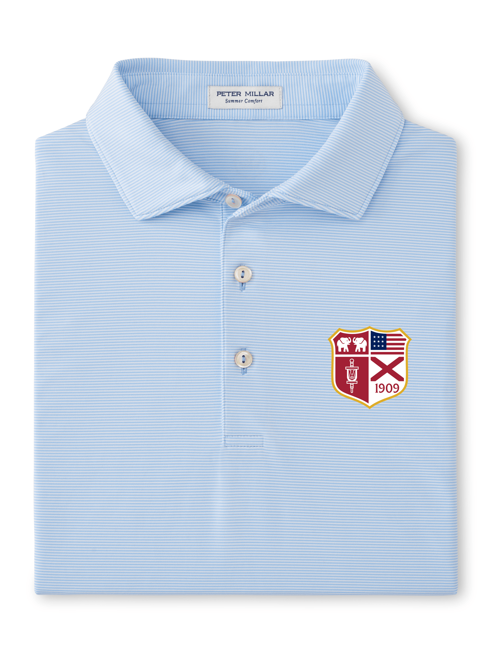 PETER MILLAR SHIRTS - POLO IFC JUBILEE STRIPE STRETCH JERSEY