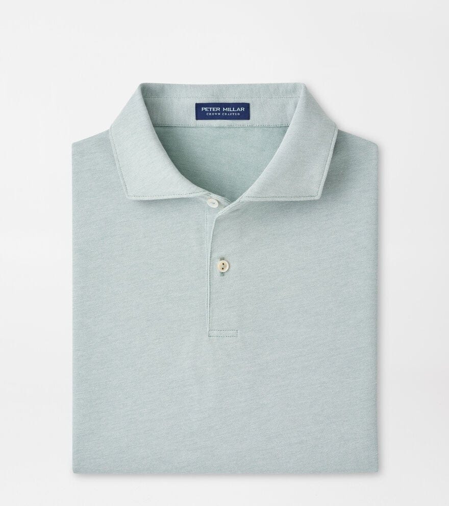 PETER MILLAR SHIRTS - POLO LIGHT WILLOW / XL ALBATROSS COTTON BLEND PIQUE