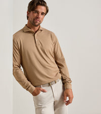 PETER MILLAR SHIRTS - POLO LYONS STRIPE PERFORMANCE JERSEY LONG-SLEEVE POLO