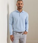 PETER MILLAR SHIRTS - POLO LYONS STRIPE PERFORMANCE JERSEY LONG-SLEEVE POLO