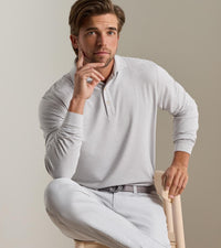 PETER MILLAR SHIRTS - POLO LYONS STRIPE PERFORMANCE JERSEY LONG-SLEEVE POLO