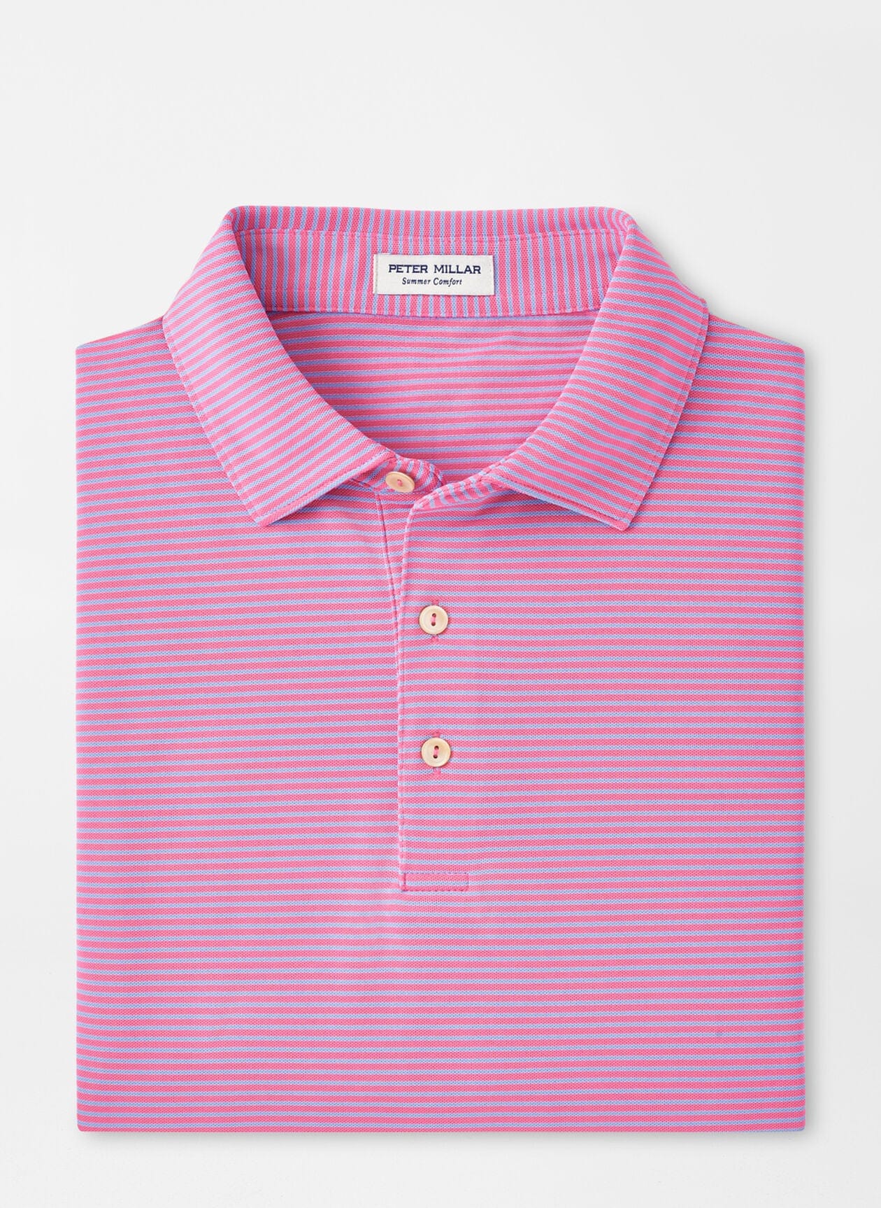 PETER MILLAR SHIRTS - POLO PINK RUBY / M GRACE PERFORMANCE MESH POLO