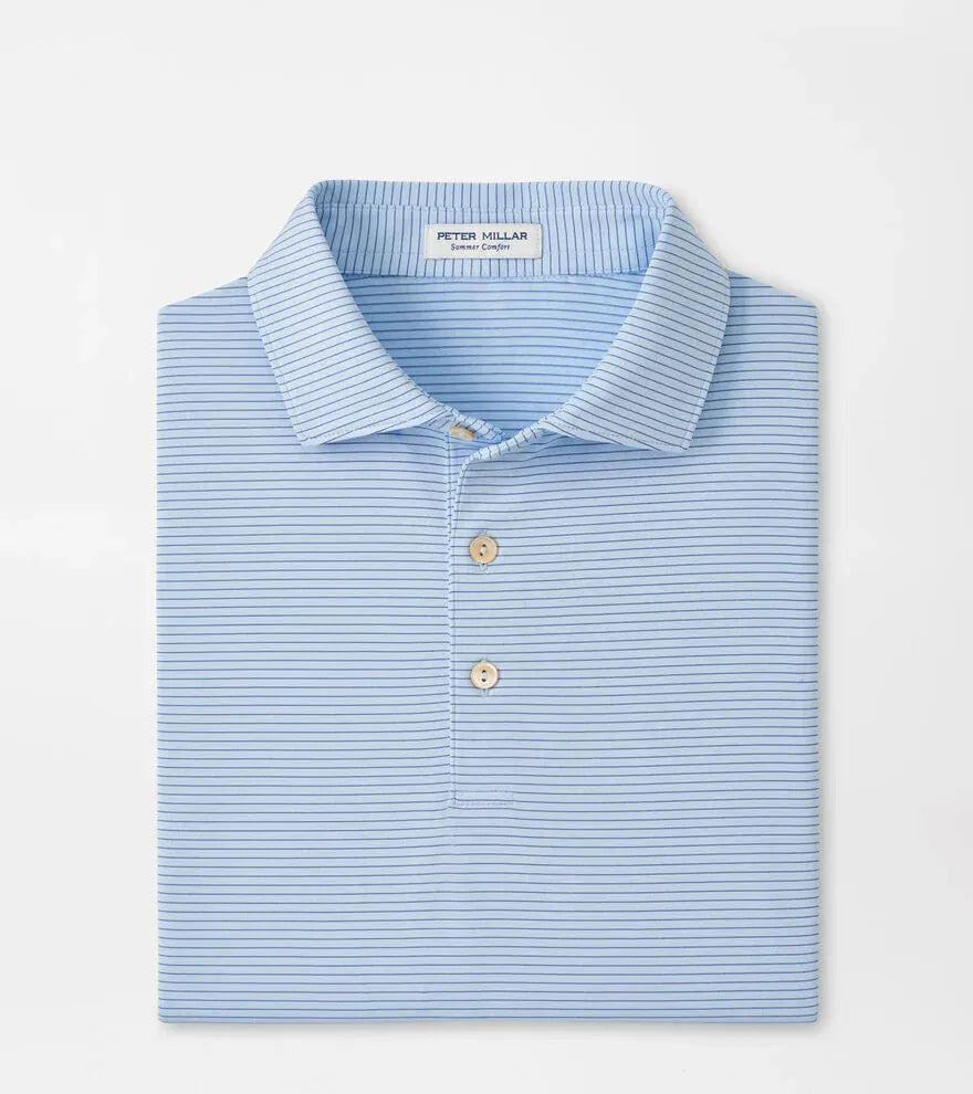 PETER MILLAR SHIRTS - POLO STREAM BLUE / M HIGHLANDS PERFORMANCE JERSEY POLO