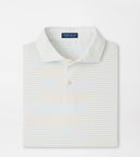 PETER MILLAR SHIRTS - POLO WHITE/ BLUE BRISK / M TEMPO PERFORMANCE JERSEY POLO