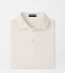 PETER MILLAR SHIRTS - POLO WHITE LIGHT ORANGE / M BALLARD PERFORMANCE JERSEY PLO