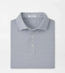 PETER MILLAR SHIRTS - POLO WHITE/NAVY / M DAVEN PERFORMANCE JERSEY POLO