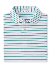 PETER MILLAR SHIRTS - POLO WHITE/SNOW PEA / M Dunnes Performance Jersey Polo