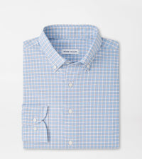 PETER MILLAR SHIRTS - SPORT SHIRT COTTAGE BLUE / S CHARLES PERFORMANCE TWILL SPORT SHIRT