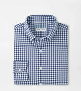 PETER MILLAR SHIRTS - SPORT SHIRT NAVY / L FELIX CROWN LITE COTTON SPORT SHIRT