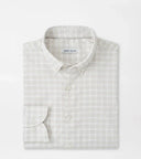 PETER MILLAR SHIRTS - SPORT SHIRT TRUFFLE / M DOUGLAS CROWN LITE COTTON STRETCH SPORT SHIRT