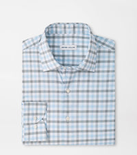PETER MILLAR SHIRTS - SPORT SHIRT WHITE / S LUCAS PERFORMANCE TWILL SPORT SHIRT