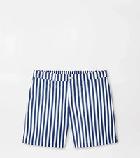PETER MILLAR SHORTS - SWIM WEAR OCEAN BLUE / M AWNING STRIPE SWIM TRUNK