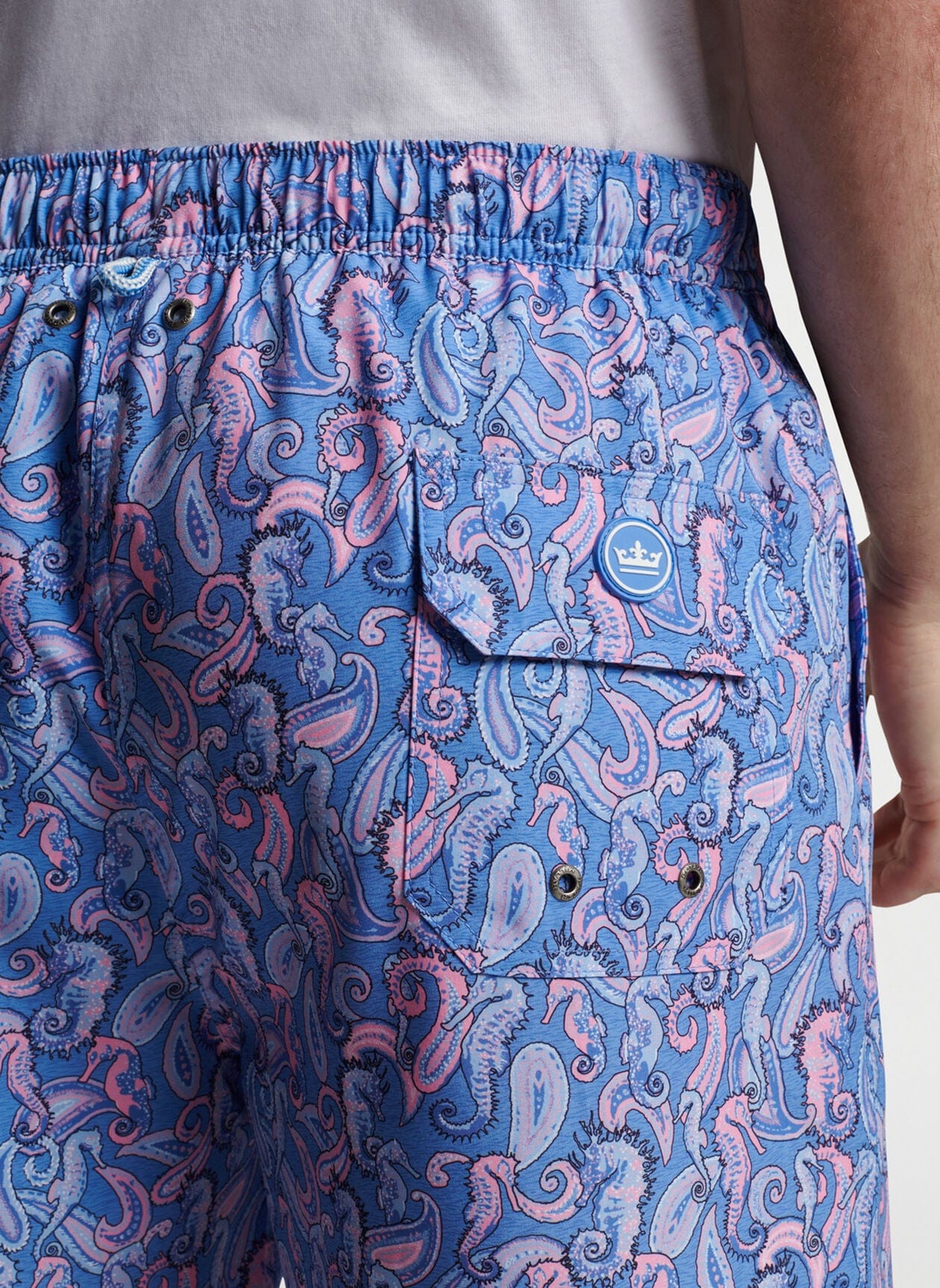 PETER MILLAR SHORTS - SWIM WEAR SEAHORSE PAISLEY SWIM TRUNK