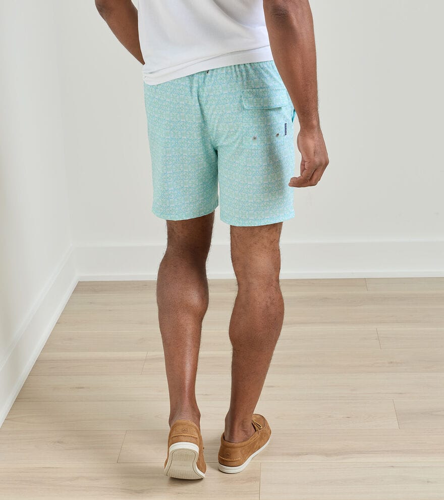PETER MILLAR SHORTS - SWIM WEAR TIDE LINES SWIM TRUNKS